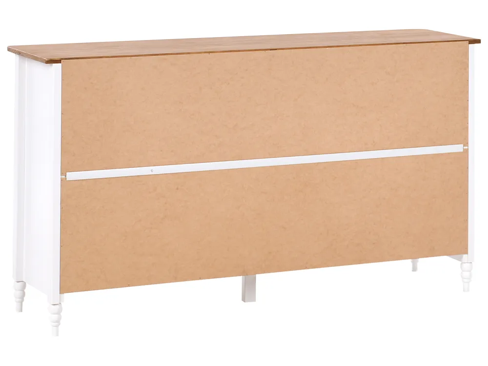 Szafka 2-drzwiowa SHILLINGTON Drewno sosnowe Biały_966299