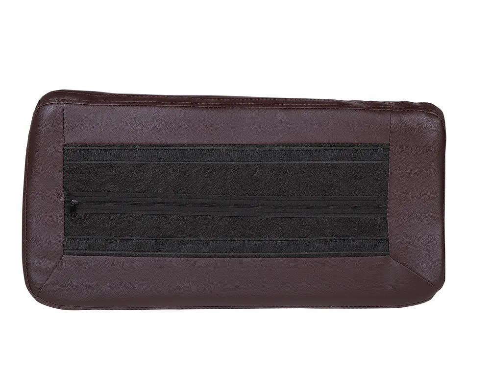 Sofa 2 Seater VOGAR Faux Leather Dark Brown_676531