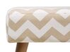 Footstool Fabric Beige TAKOMA_685048