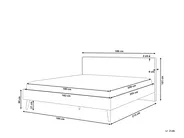 Bed SERRIS 180 x 200 cm (EU Super King) Light Brown_748573