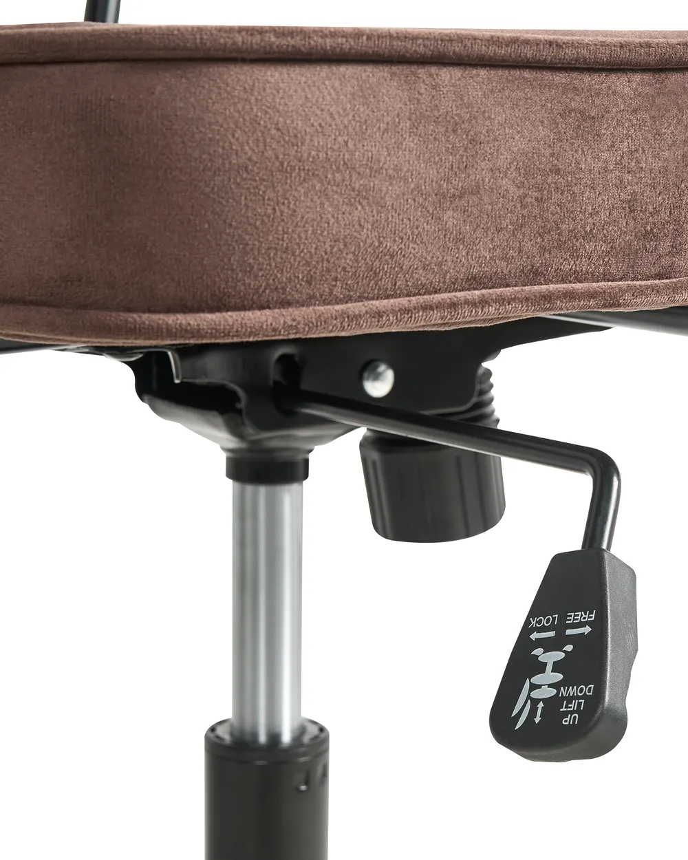 Desk Chair PAWNEE Velvet Brown_1057404