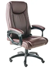 Poltrona da scrivania GRACEFUL Pelle sintetica Marrone scuro_990059