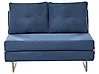 Divano letto 2 posti JERSLEV Tessuto Blu