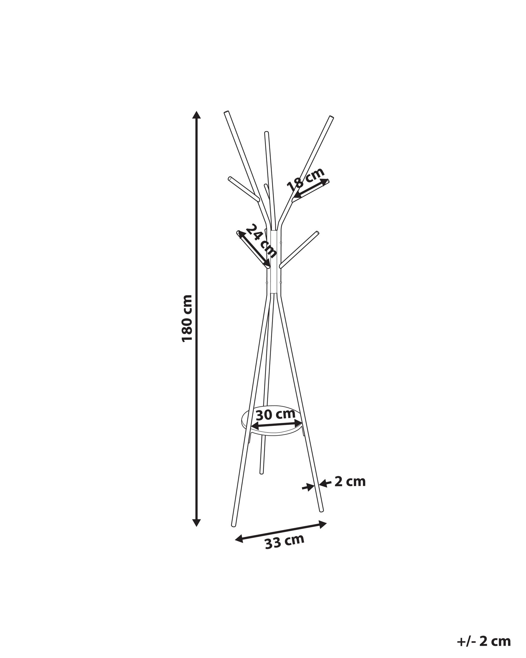Coat Stand Black COLBY_939481