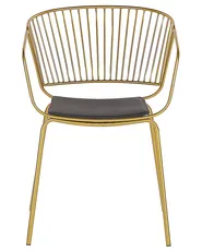 Set of 2 Dining Chairs RIGBY Metal Gold_775525