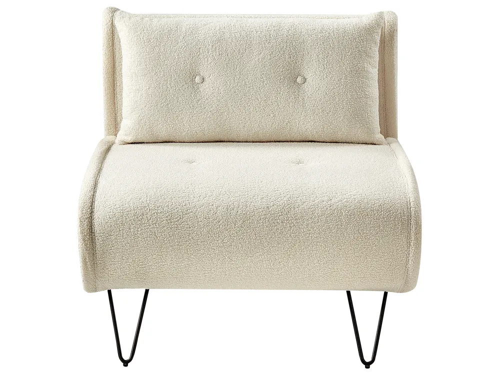 Single Sofa Bed VESTFOLD Boucle Off-White_1023575