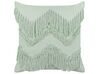 Cotton Cushion with Tassels 45 x 45 cm Light Green BACOPA_839929