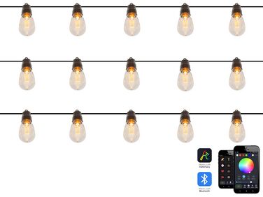 Outdoor String Warm White Smart LED Lights with App 15 Bulbs ITILLEQ