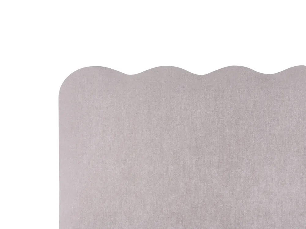 Bett mit Stauraum NANTERRE Chenillegewebe Taupe 160 x 200 cm_1019586