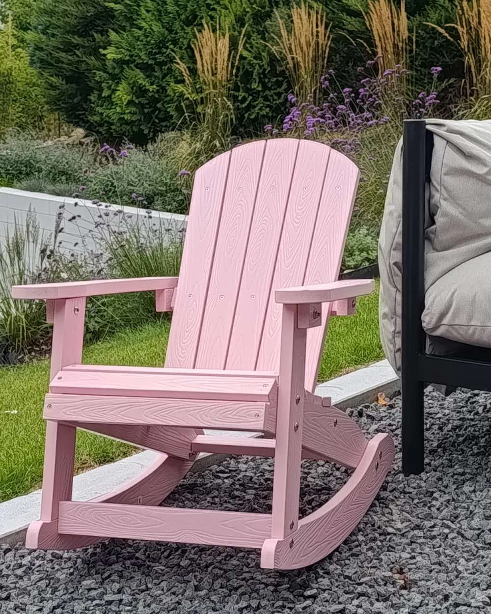 Garden Kids Rocking Chair ADIRONDACK Pastel Pink
