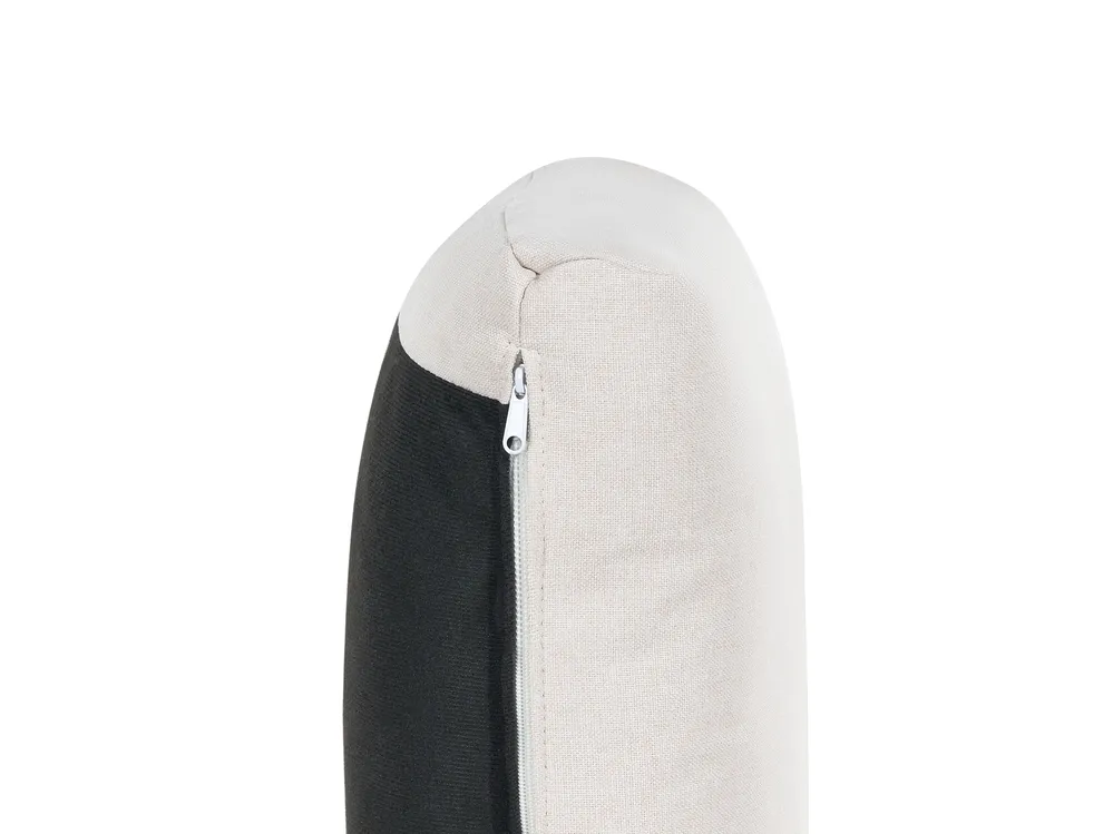 Divano modulare a U 5 posti UNSTAD con ottomana Tessuto Beige chiaro_891137