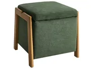 Puf ze schowkiem EDLAND 45 cm Zielony_1038217