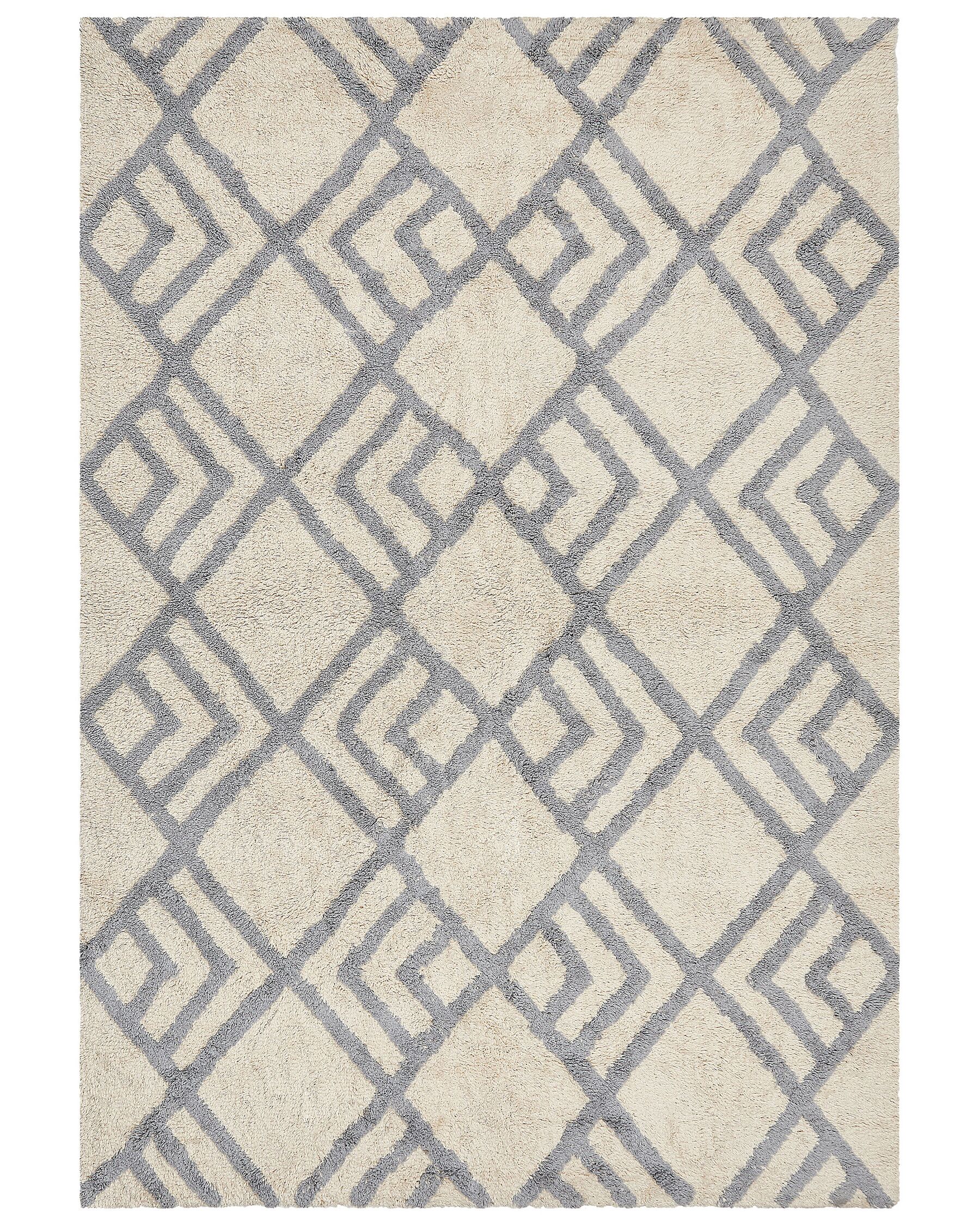 Vloerkleed katoen beige/grijs 160 x 230 cm NEVSEHIR_839413