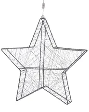 Outdoor Hanging Decoration LED KURULA 58 cm Star Silver_812486