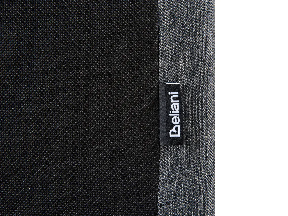 Bett mit Lattenrost Stoff ALBI 120 x 200 cm Grau_1060937