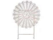 Bistro Table PAVIA 71 cm 71 cm Metal Off-White_1046293