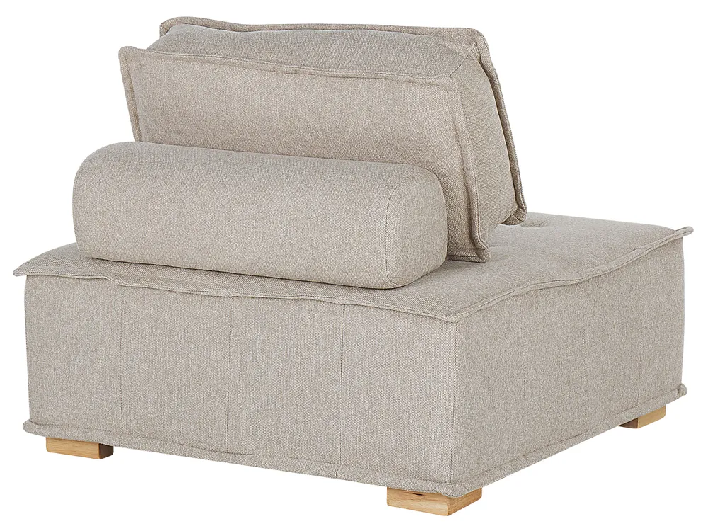 Set da salotto modulare 4 posti TIBRO Tessuto Beige chiaro_825928