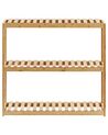 Bamboo Bathroom Wall Shelf Light Wood PADUCAH_927289