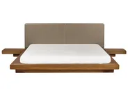 Łóżko LED Boucle ZEN 180 x 200 cm Jesion naturalny_1079812