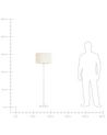 Lampadaire en métal beige LOURENS_930155