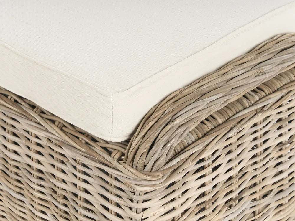Garden Ottoman SUSUA 140 cm Rattan Natural_957566