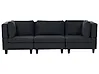 Sofá modular 3 plazas UNSTAD Tela Negro