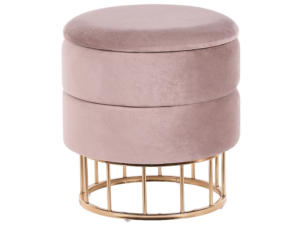 Storage Pouffe ELGIN Velvet Taupe