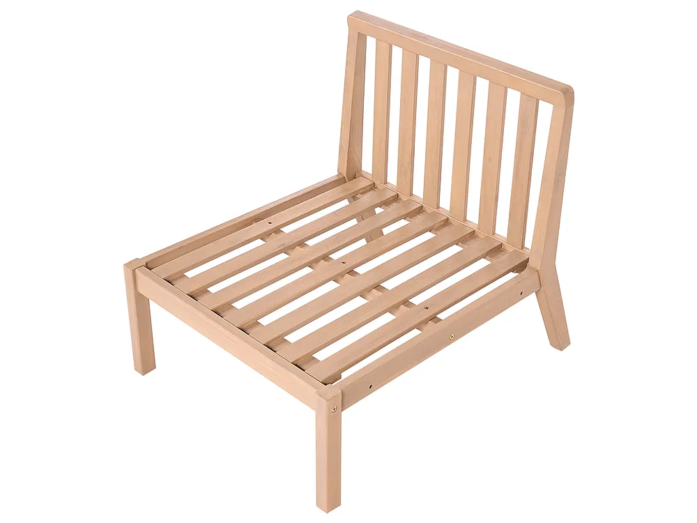 Garden 1-Seat Section RIVELLO Acacia Wood Light Brown_1156153