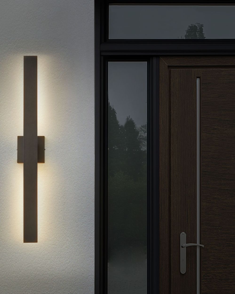 Buiten LED wandlamp MELGAM zwart