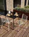 Set of 2 Garden Chairs CHIEVE Metal White