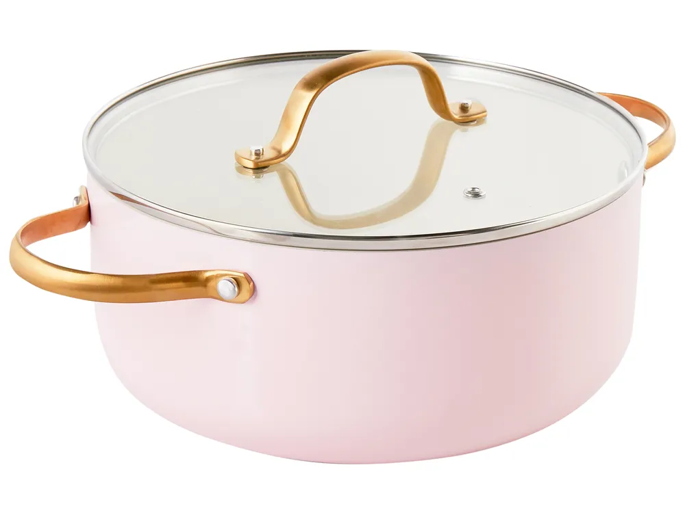 7 Piece Cookware Set ELITE PRO Pastel Pink_977185