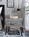 Velvet Side Table Grey EUROSTAR_719768