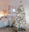 Zasněžený umělý vánoční stromek 210 cm bílý TOMICHI_792329