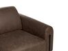 3-personers sofa stof mørkebrun ASKIM_918897
