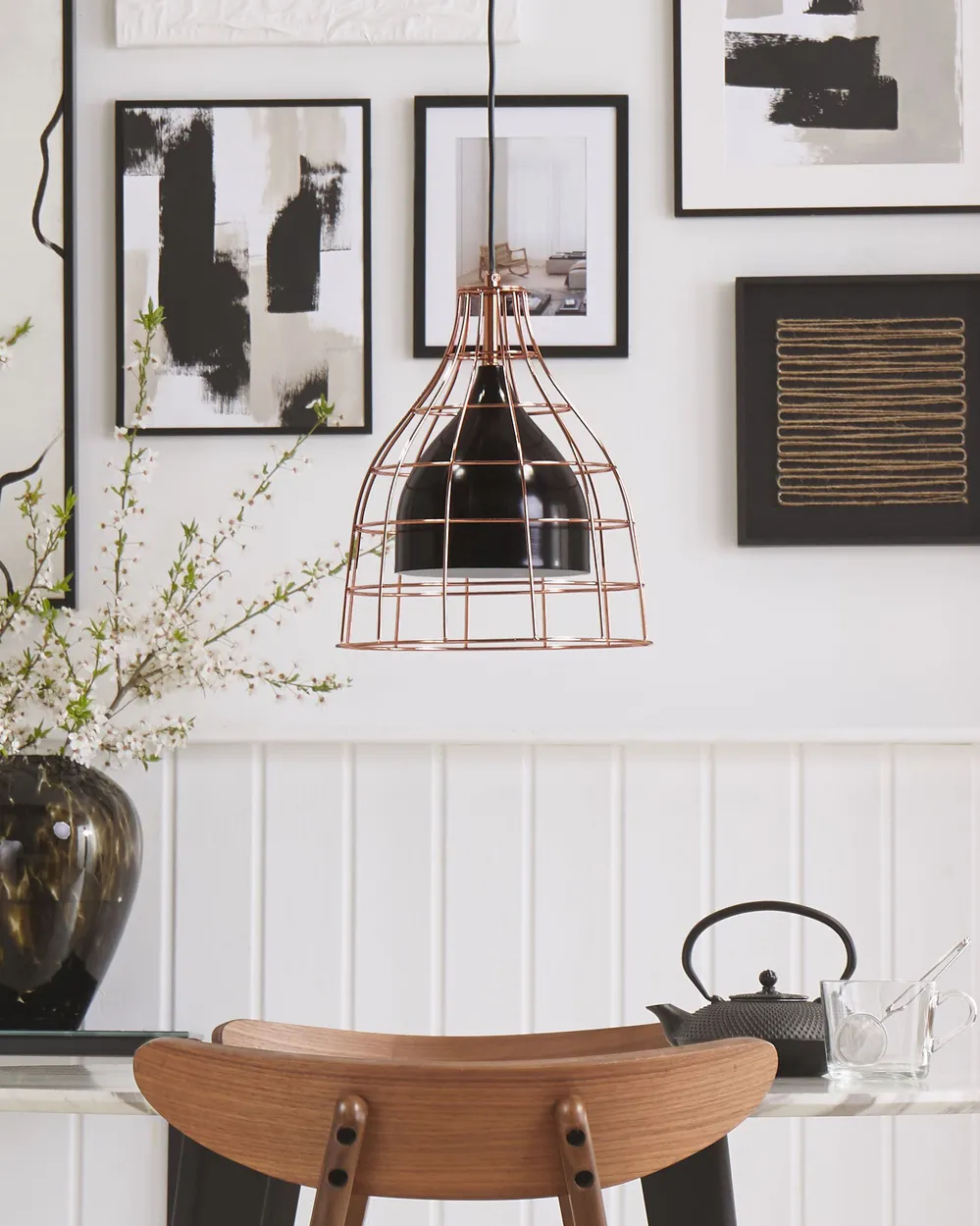 Lampadario TRESA Metallo Nero_803600