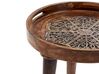 Conjunto de 2 mesas de apoio em madeira escura de mango ASTAI_852313