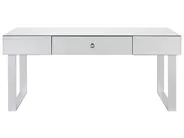 Coffee Table NESLE with Storage Mirrored Silver_850836