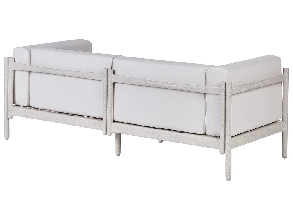 Garden Sofa 2 Seater FERRETTI Light Beige_931337
