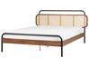 Wooden EU Super King Size Bed Dark BOUSSICOURT_931142