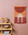 Bavlnená nástenná dekorácia so strapcami oranžová KAMALIA_900204