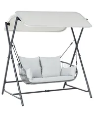 Patio Swing FIASTRA Metal Light Grey_961445