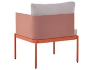 Garden Lounge Set with Table 2 Seater TERRACINA Metal Orange_826676