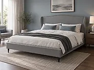Bed Fabric COLMAR 180 x 200 cm (EU Super King) Grey_1175861