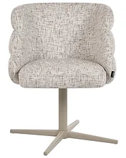 Dining Chair Swivel YOUNGSTOWN Fabric Light Beige_1156541