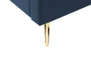 Bed Velvet MARVILLE 140 x 200 cm (EU Double) Dark Blue_835965