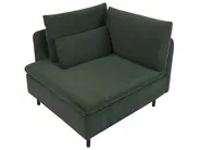Modular Corner Sofa 3 Seater EGERIS Corduroy Dark Green Right Hand_1067187