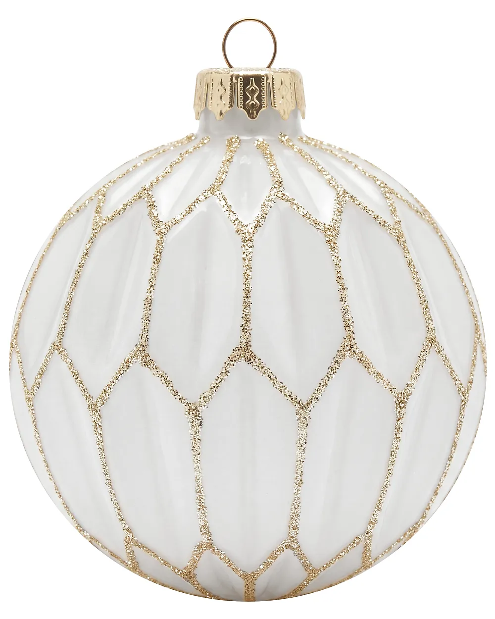 Conjunto de 21 bolas de Navidad FROSTGLOW Vidrio Blanco_1192248
