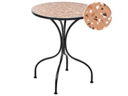 Stolik bistro ADRANO 60 cm 60 cm Metal Efekt lastryko Czarny_1021719