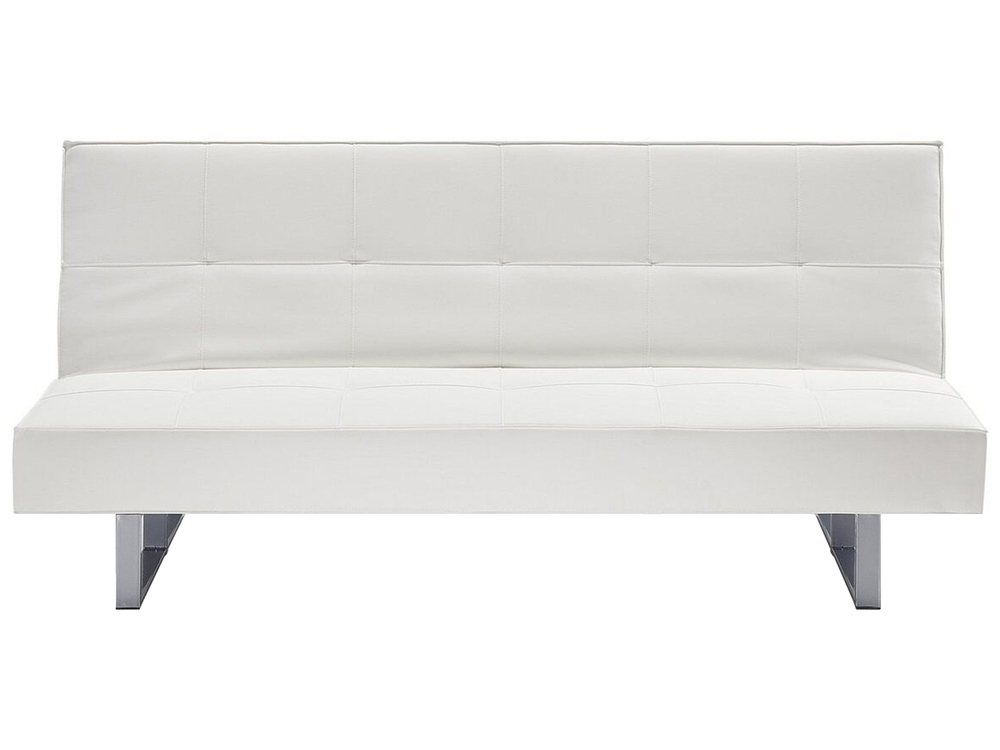 White faux leather sofa bed hot sale