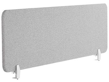 Avskärmning för skrivbord 130 x 40 cm ljusgrå WALLY